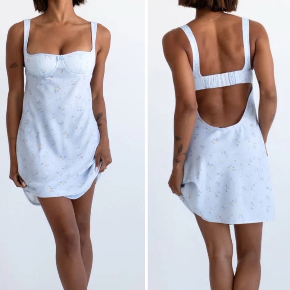 Rumored Loverboy Mini Dress Forget Me Not Size Medium